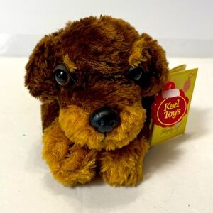 Keel Toys Collectible Limited Simply Soft Collection Hand Made 8"Brown Puppy UK